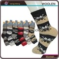 China socks factory custom women wool socks 