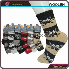 China socks factory custom women wool socks