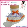2015 beautiful Cotton lace Children Socks
