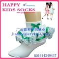 2015 beautiful Cotton lace Children Socks 3