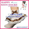 2015 beautiful Cotton lace Children Socks 5