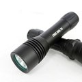 Narrow beam and deeper reflector led dive torch rubber 3