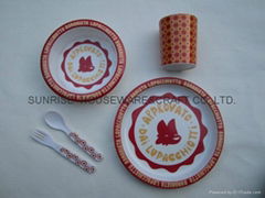 melamine baby dinner set