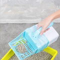 Pet Cat Litter Sieve Poop Cleaning Tool Creative Spoon With Bucket Integrated Ne 1