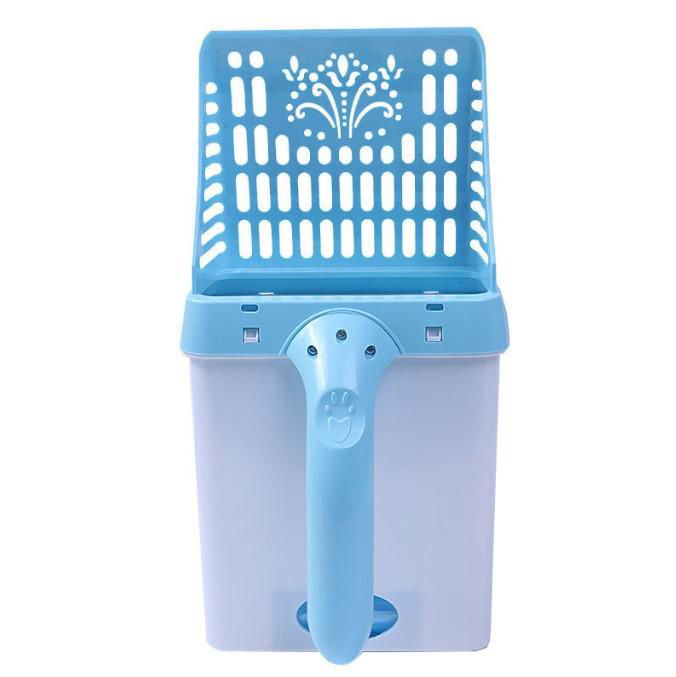 Pet Cat Litter Sieve Poop Cleaning Tool Creative Spoon With Bucket Integrated Ne 3