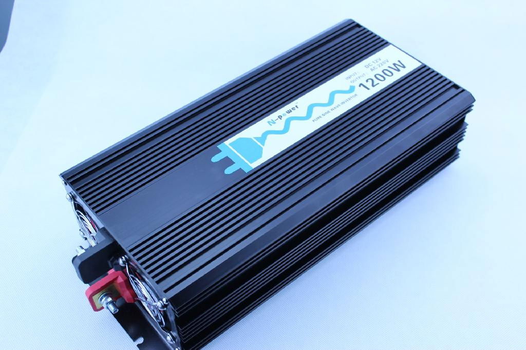 1200W Pure Sine Wave DC12V or 24V 48V 96V to AC110V 220VAC Power Inverter 2