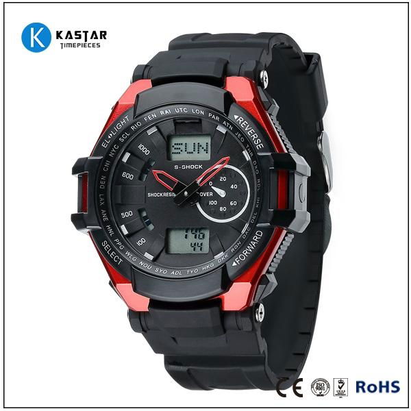 world dual time men digital watch sport fashion watch