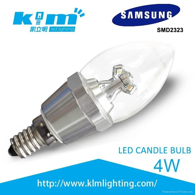 4W LED Candle Bulb Light Dimmable 
