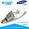 4W LED Candle Bulb Light Dimmable  1