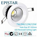 7W COB Recessed LED Ceiling Light 1