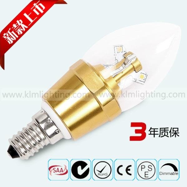 4W LED Candle Bulb Bent tip 