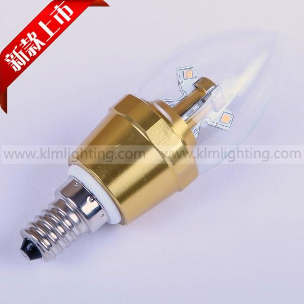 4W LED Candle Bulb Bent tip  4