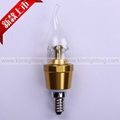  Dimmable E14 E27 E12 B22 4W LED Candle Light LED bulb lamp 2