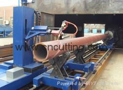 cnc steel pipe profile flame and plasma cutting machine 4