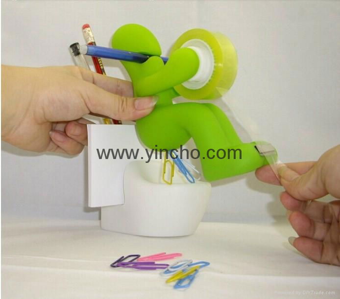 2015 cute funny design toilet boy Tape Dispenser Pen Holder with card  holder/ in - C200 - YC (China Manufacturer) - Promotion Gifts - Arts