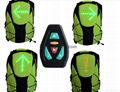 Bike man led light signal bag bicycle backpack  5