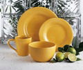 16pcs color glazed stoneware dinner set