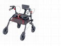 Folding rollator for easy carry