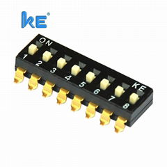 台湾KE拨码开关DSIC08LHGET指拨开关DIP Switch