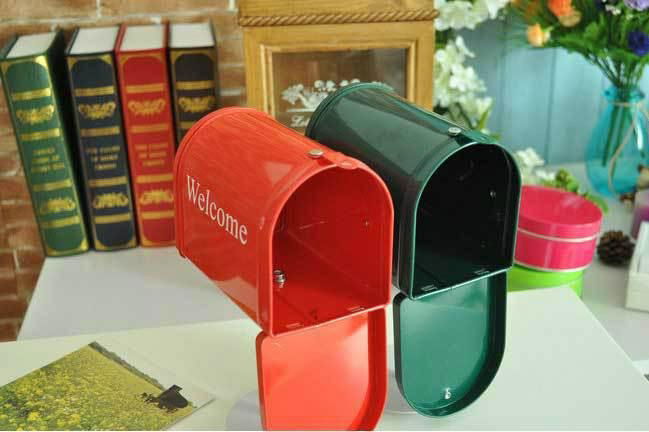 Zakka photo props/home decoration Mailbox with stand/ Storage for Letter Box /gr 4