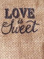 Wedding Jute bag Hessian Burlap pouch Love Is Sweet  3