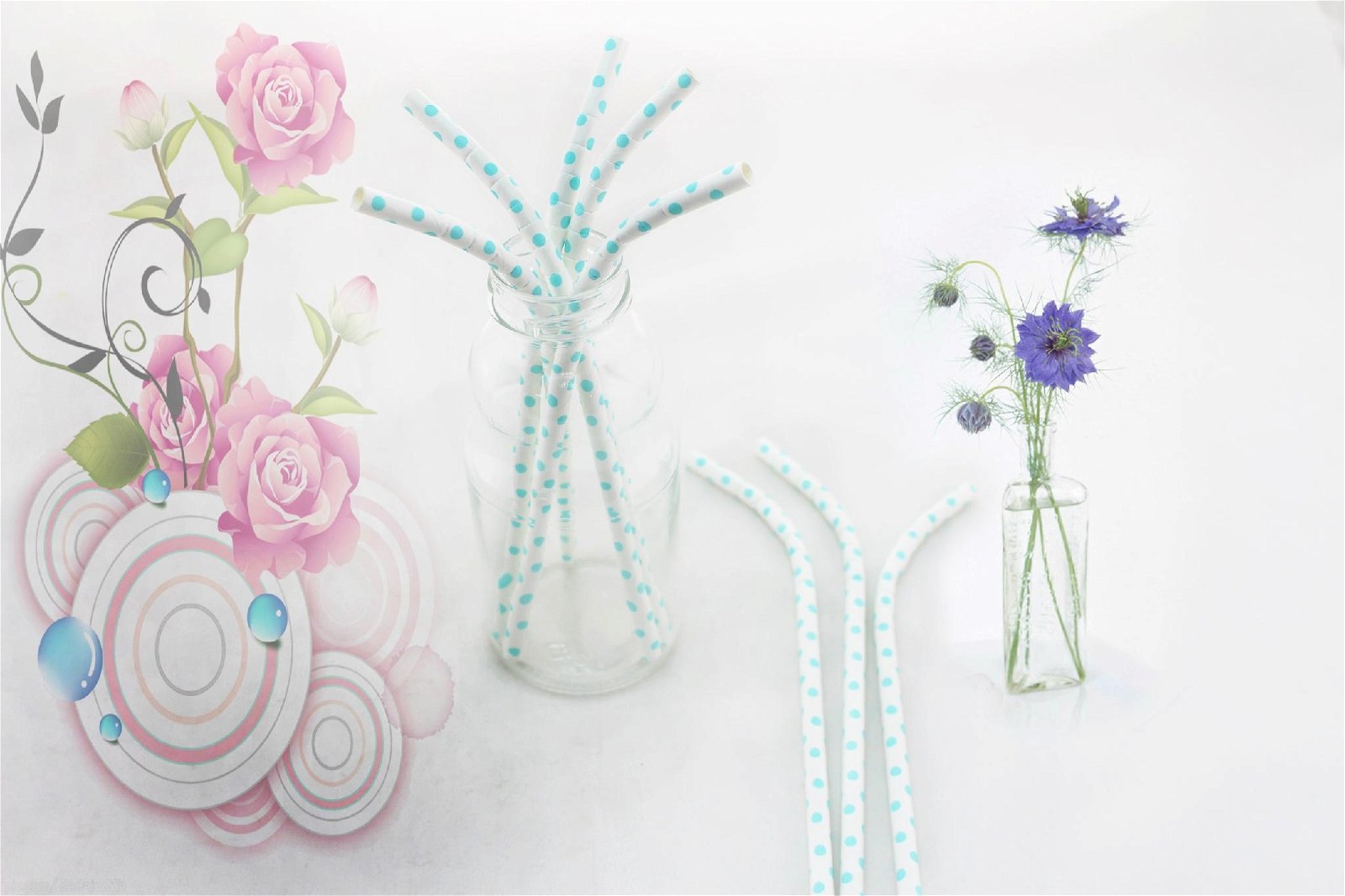 2015 new arrival paper straws for wedding/ birthday party 2