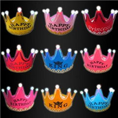 LED luminous crown party hat birthday party supplies 