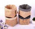 zakka Natural Home garden decoration wedding flower pots burlap sack 4