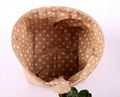 zakka Natural Home garden decoration wedding flower pots burlap sack 5