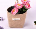 zakka Natural Home garden decoration wedding flower pots burlap sack 6