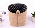 zakka Natural Home garden decoration wedding flower pots burlap sack 8