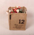 zakka Natural Home decoration burlap Storage Baskets for wedding flower decor 2