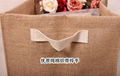 zakka Natural Home decoration burlap Storage Baskets for wedding flower decor 7