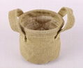 zakka Home decoration vintage wedding flower pots burlap sacks/ jute bags /water 2