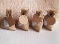  wedding candy bag with DIY kraft tag/ burlap pouch/ burlap sack 6