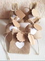  wedding candy bag with DIY kraft tag/ burlap pouch/ burlap sack 7