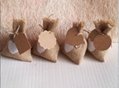  wedding candy bag with DIY kraft tag/ burlap pouch/ burlap sack 8