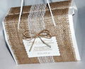  burlap home wedding wreath decoration Burlap Ribbon Lace Craft Gift wrapping   10