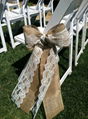  burlap home wedding wreath decoration Burlap Ribbon Lace Craft Gift wrapping   11