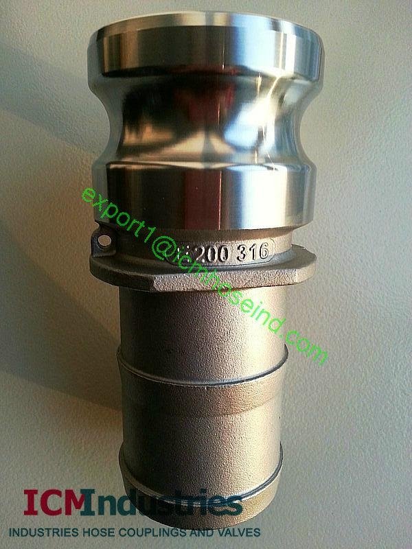 stainless steel camlock coupling type E