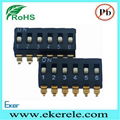 Smt Smd IC Type Micro Switch Dip 4 Position 4