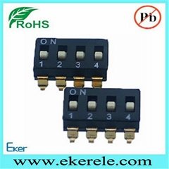 Smt Smd IC Type Micro Switch Dip 4 Position