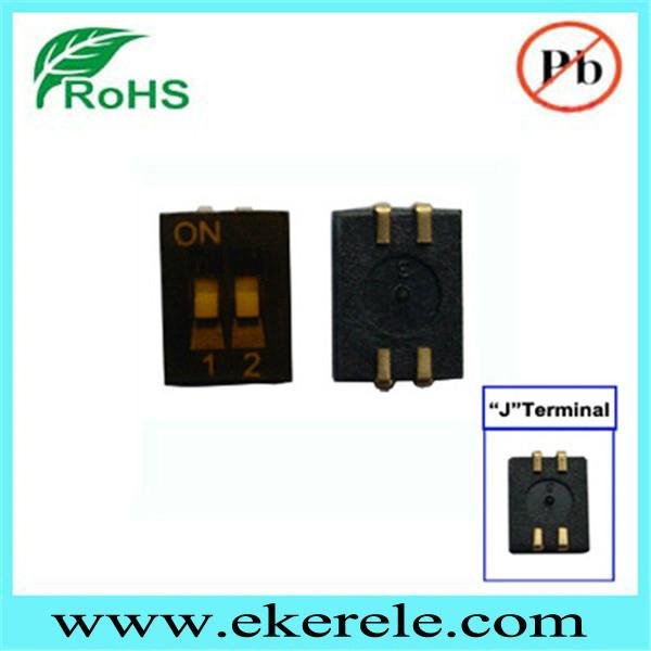 6 Position 1.27mm half pitch SMT type dip switch  3