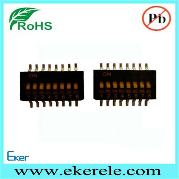 6 Position 1.27mm half pitch SMT type dip switch  5