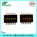 Miniature SMT Switch Half Pitch1.27mm 1-12 Positions 2