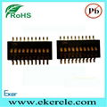 Miniature SMT Switch Half Pitch1.27mm 1-12 Positions 5