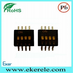 Miniature SMT Switch Half Pitch1.27mm 1-12 Positions