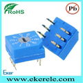 NKK Bremas 8 Position Rotary Switches Thru Hole Type 1