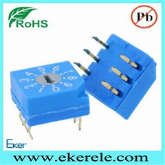 NKK Bremas 8 Position Rotary Switches Thru Hole Type