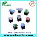 IP65 Protection Level Momentary LED Push Button Switches With LED Light 1